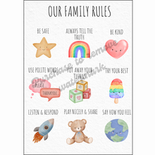 Load image into Gallery viewer, Family Rules &amp; Mindful Moments Printables
